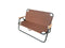 Outdoor Camping Double Folding Chair Picnic Portable Beach Chair - Brown